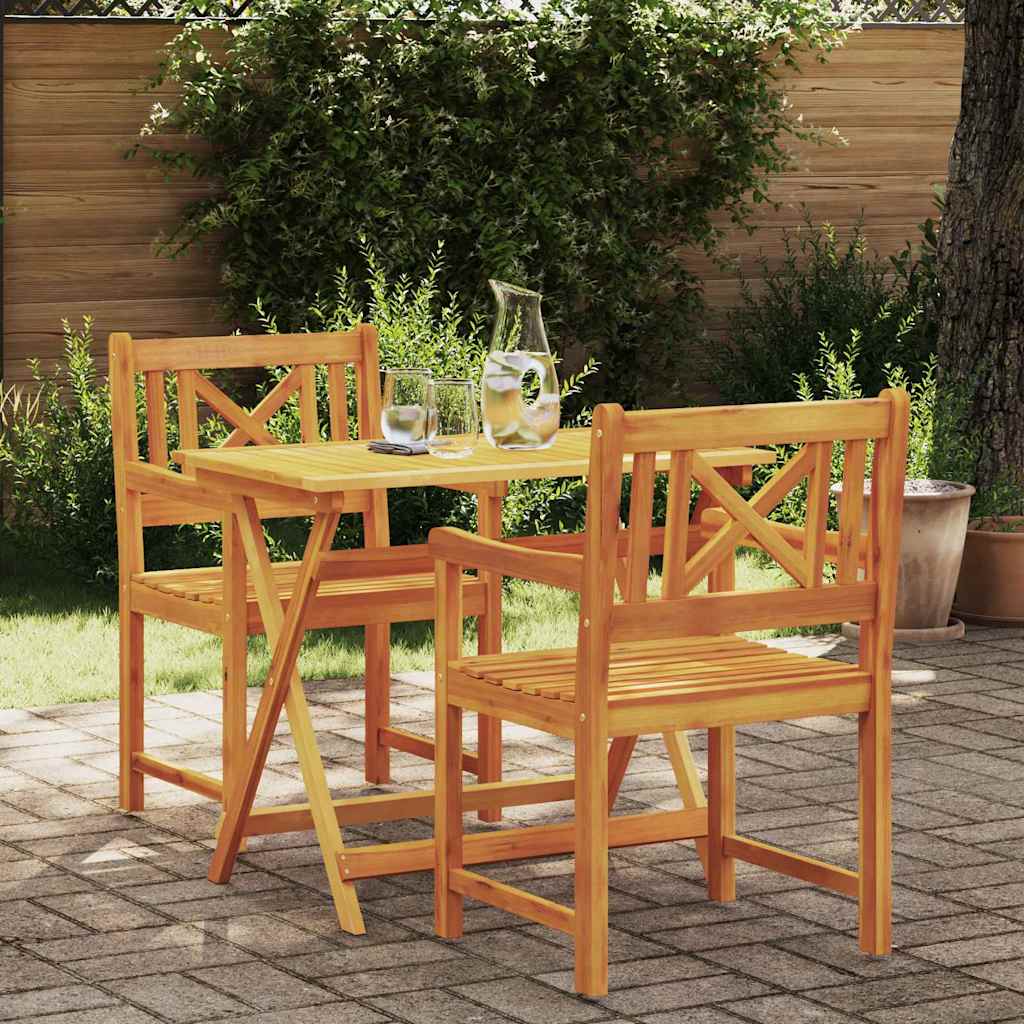 Puutarhan Tuoli 2 pcs 56 x 56 x 90 cm Tiheä akasiapuu