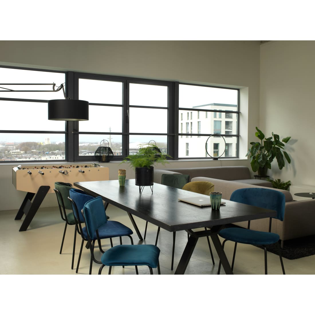 Workliving ruokatuoli Bo RS - Society Bouclé sinappi