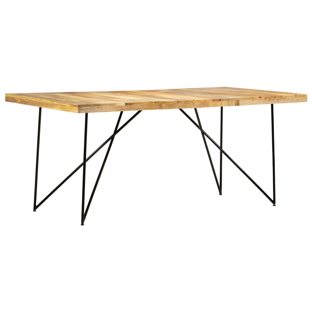 Ruokapöytä 180X90X76 Cm Täysi Mangopuu