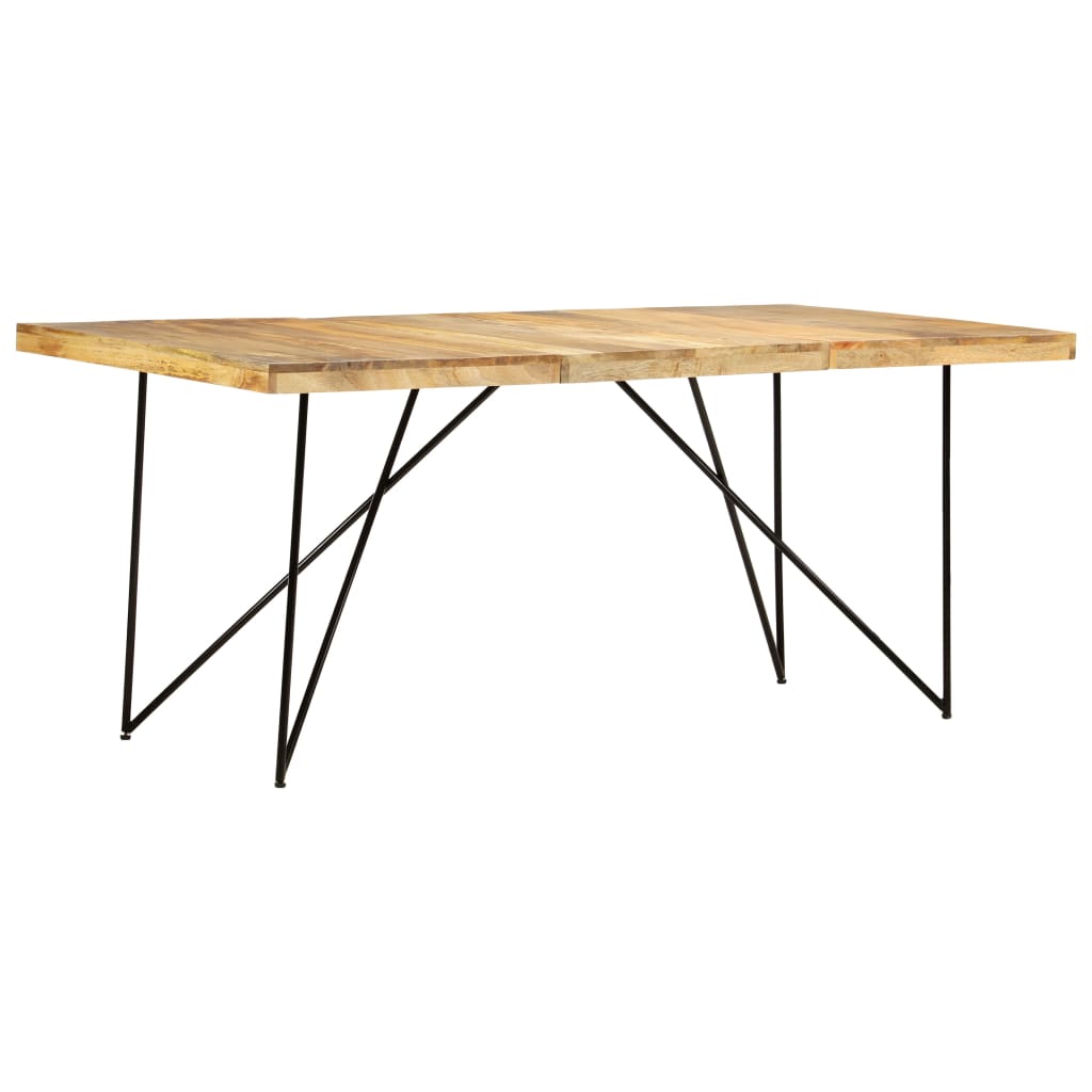 Ruokapöytä 180X90X76 Cm Täysi Mangopuu