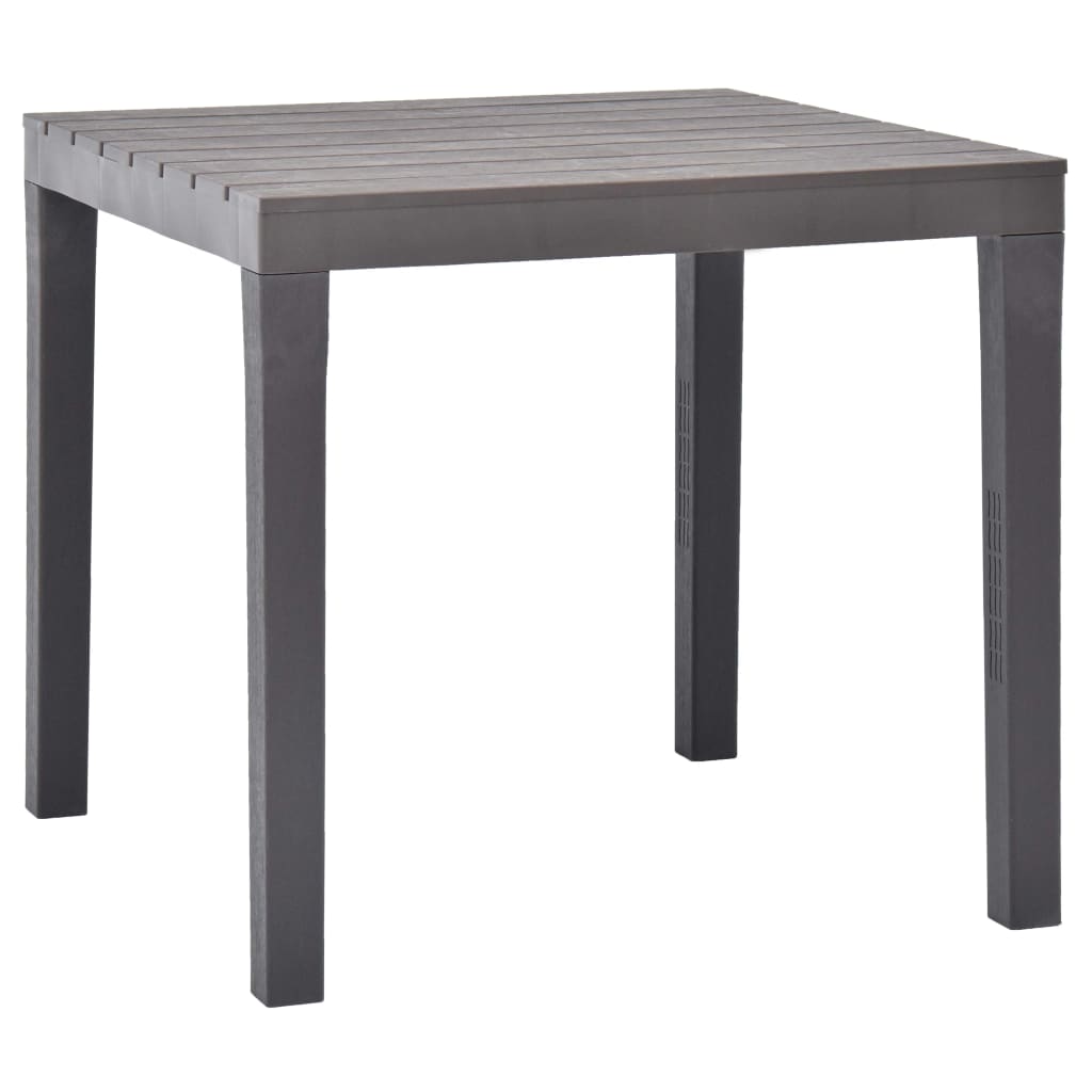 Puutarhapöytä mokka 78x78x72 cm muovi