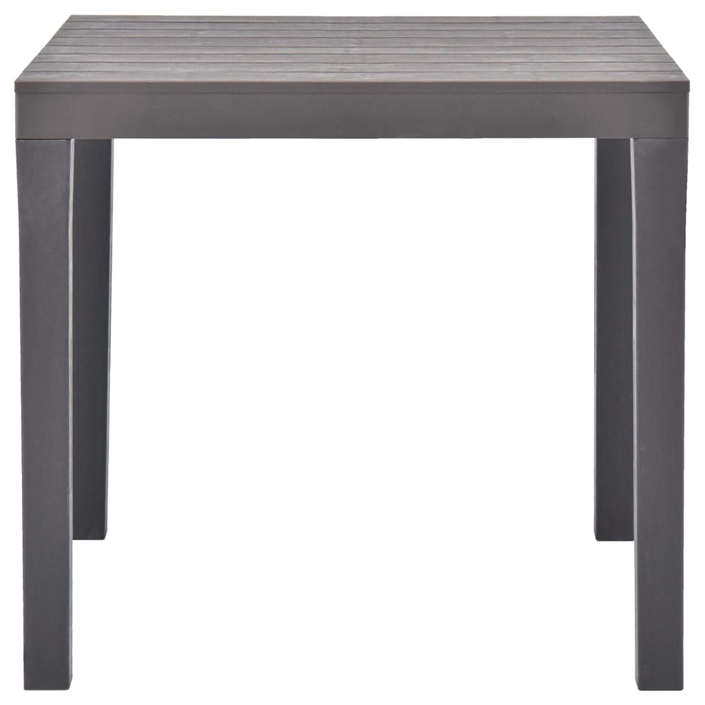 Puutarhapöytä mokka 78x78x72 cm muovi