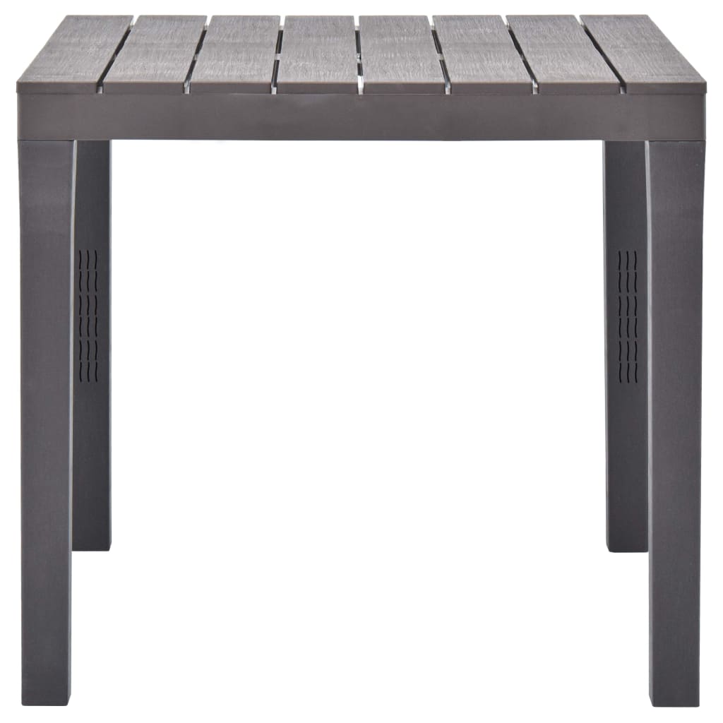 Puutarhapöytä mokka 78x78x72 cm muovi
