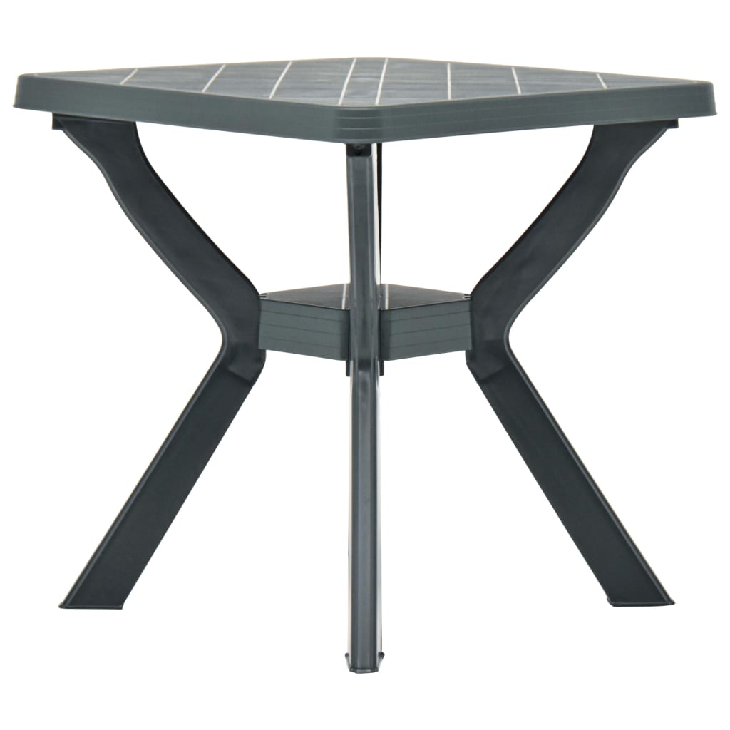 Bistropöytä vihreä 70x70x72 cm muovi