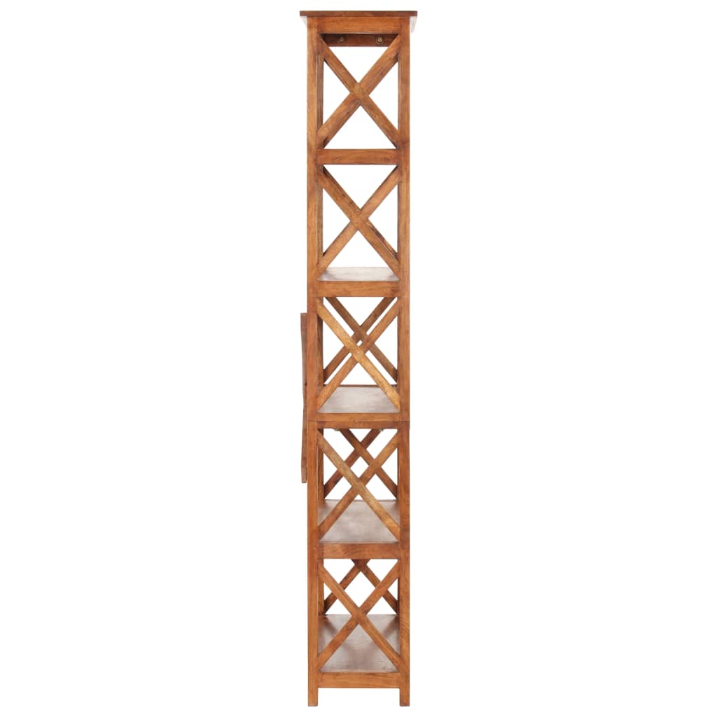 Kirjahylly 100x30x180 cm täysi akaasiapuu hunajaviimeistelyllä