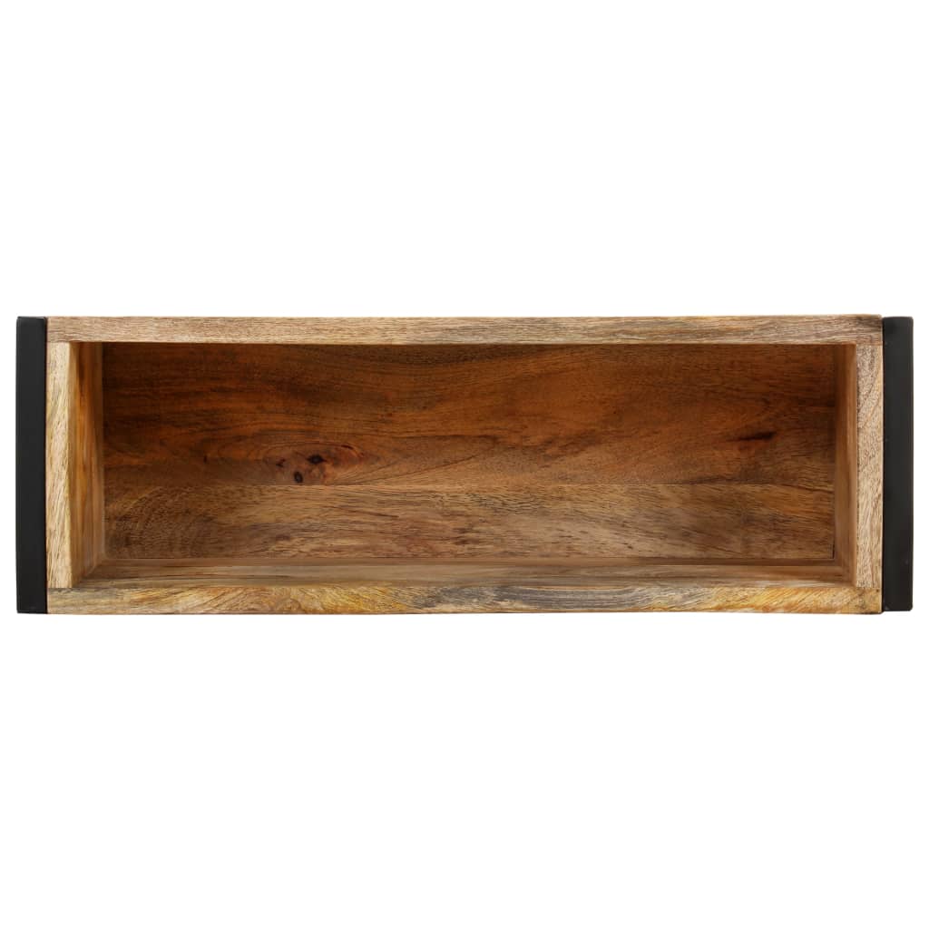 Kukkalaatikko 60x20x68 cm karkea mangopuu