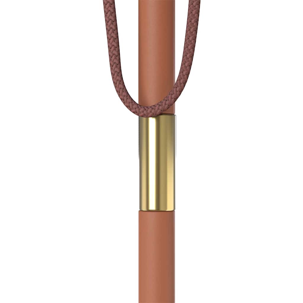 Puutarha-aurinkovarjo puutolpalla musta 150x200 cm