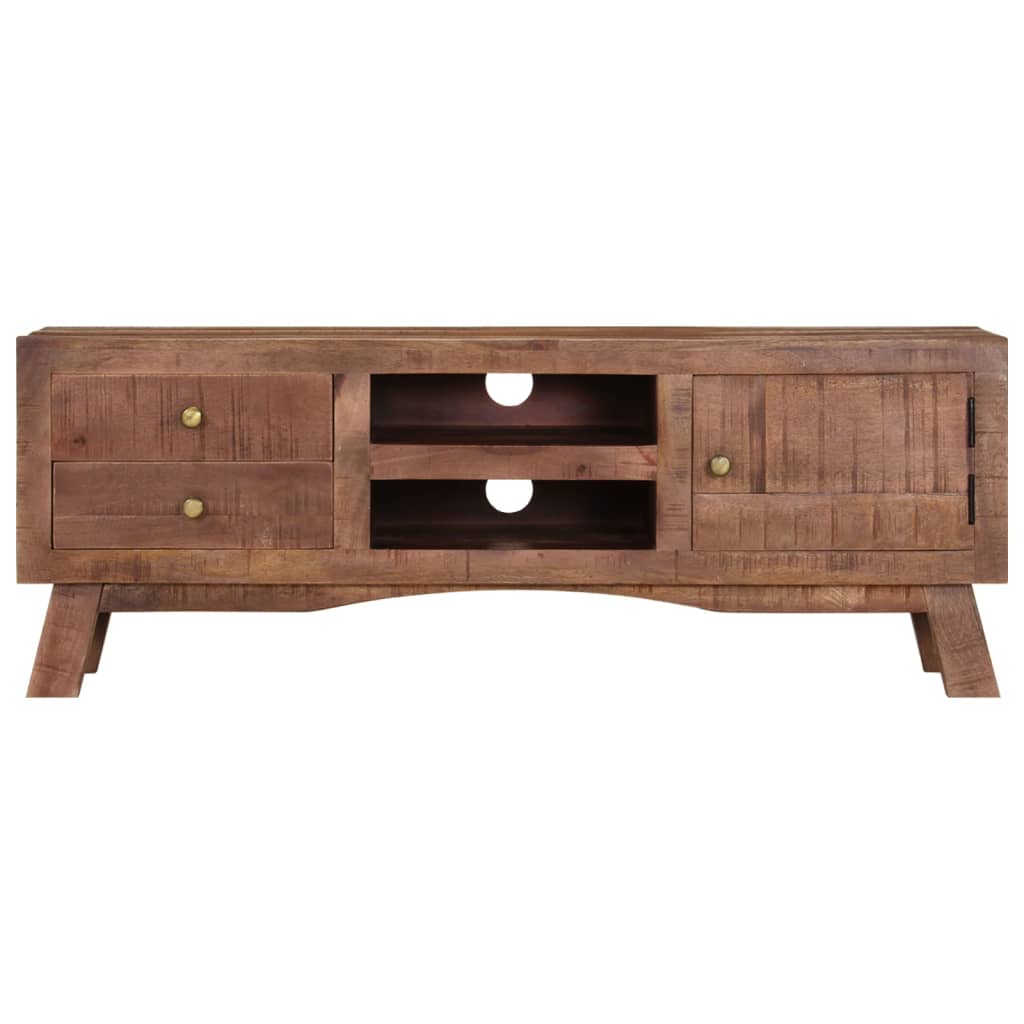 TV-taso 110x30x40 cm karkea mangopuu