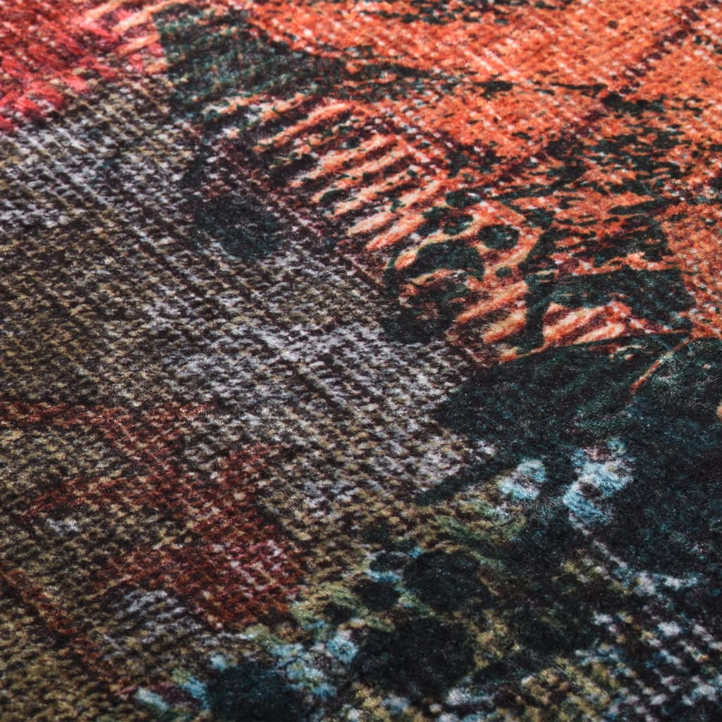 Matto Pestävä Tilkkutäkki 80X300 Cm Monivärinen Liukumaton 80 x 300 cm tilkkukangas