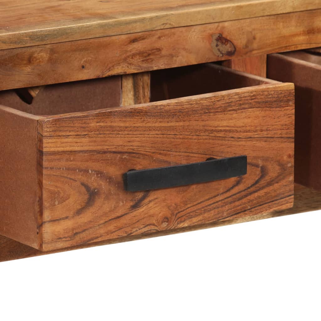 Senkki 3 laatikolla 110x30x80 cm täysi akasiapuu