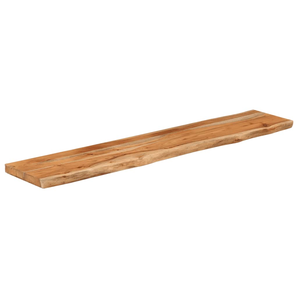 Seinähylly 100x20x3,8 cm suorakaide täysi akasiapuu elävä reuna