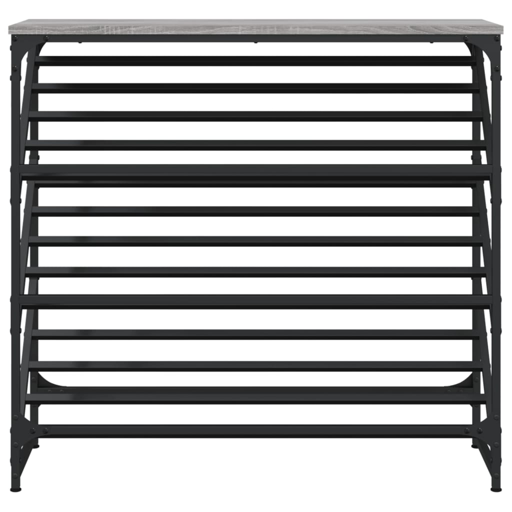 Kenkäteline harmaa Sonoma 90x30x85 cm tekninen puu