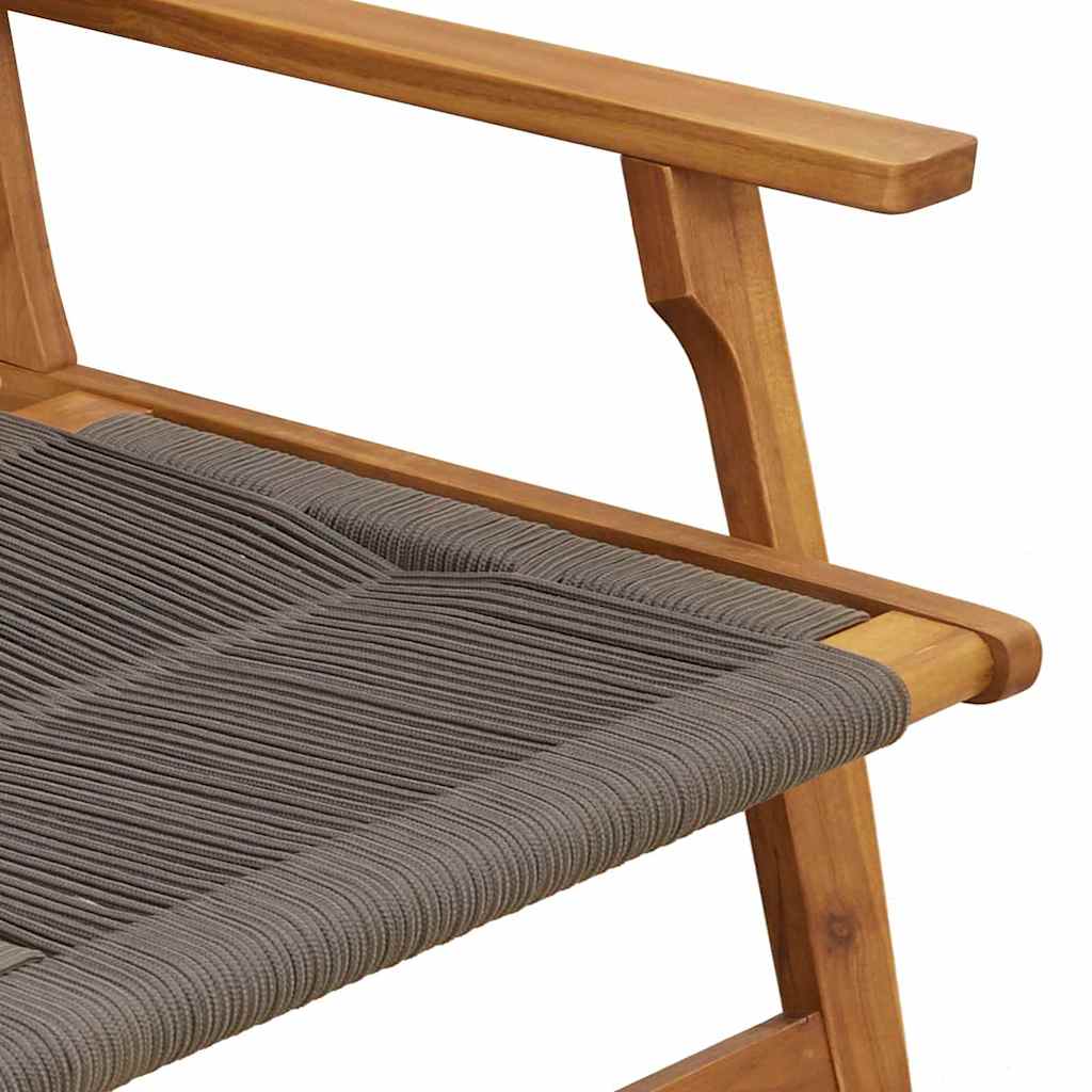 Puutarhakalusteet Harmaa 122 x 78 x 73 cm Tiheä akasiapuu