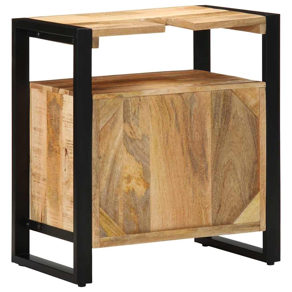 Kylpyhuonekaappi hyllyllä Ruskea 55 x 35 x 60 cm Täysi Mangopuu