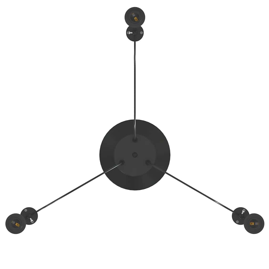 -riippuvalaisin 3 lampunpitimellä E27 Black Metal