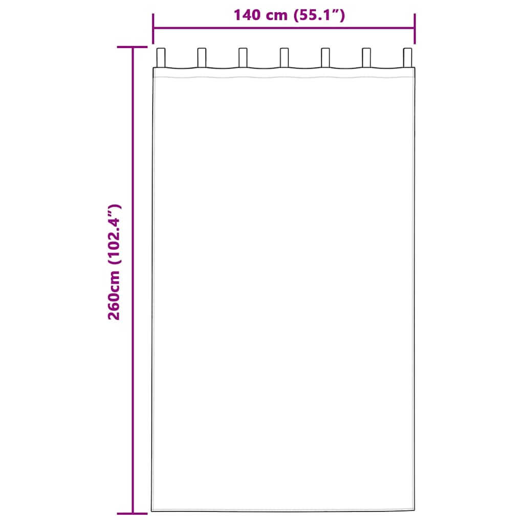 Pimennysverhot 2 pcs Tumma vaaleanpunainen 140 x 260 cm Sametti