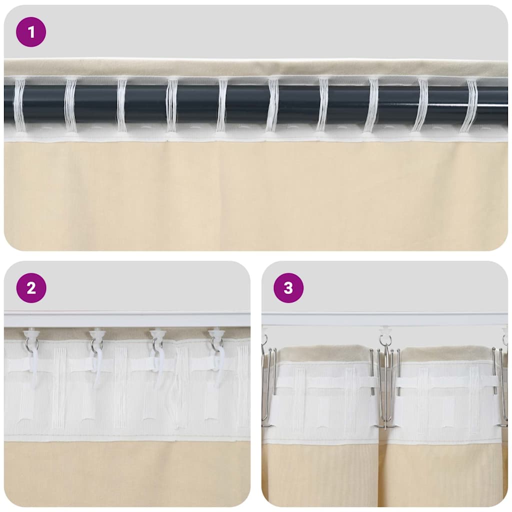 Pimennysverhot 2 pcs Viininpunainen 140 x 260 cm Sametti