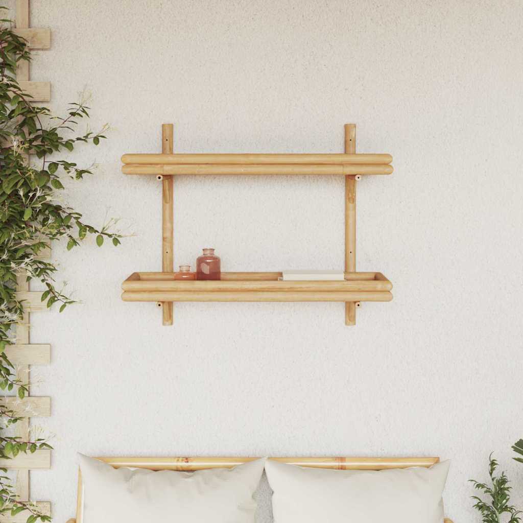 Seinähylly hyllyllä Ruskea 39 x 26 x 60 cm Bambu