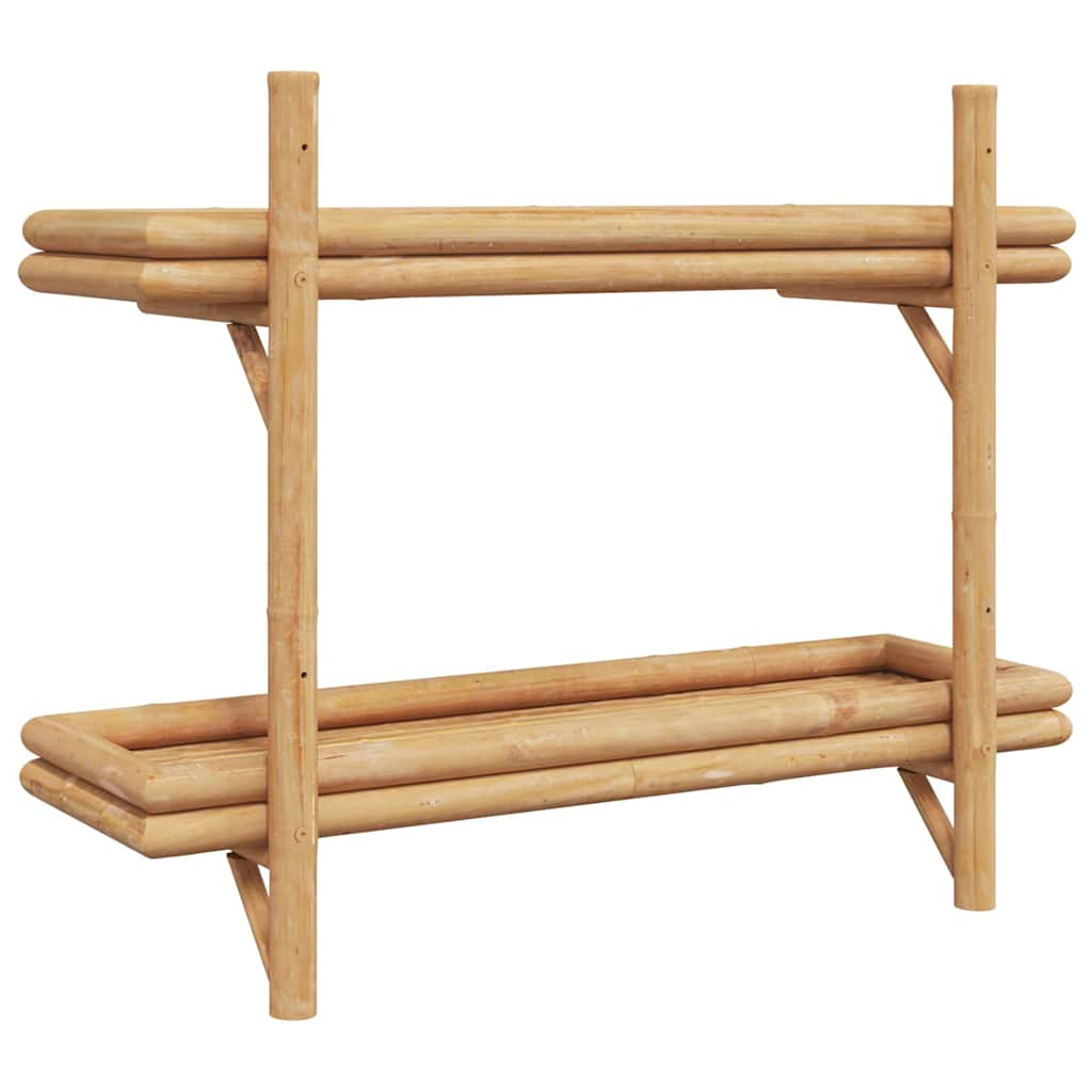 Seinähylly hyllyllä Ruskea 39 x 26 x 60 cm Bambu