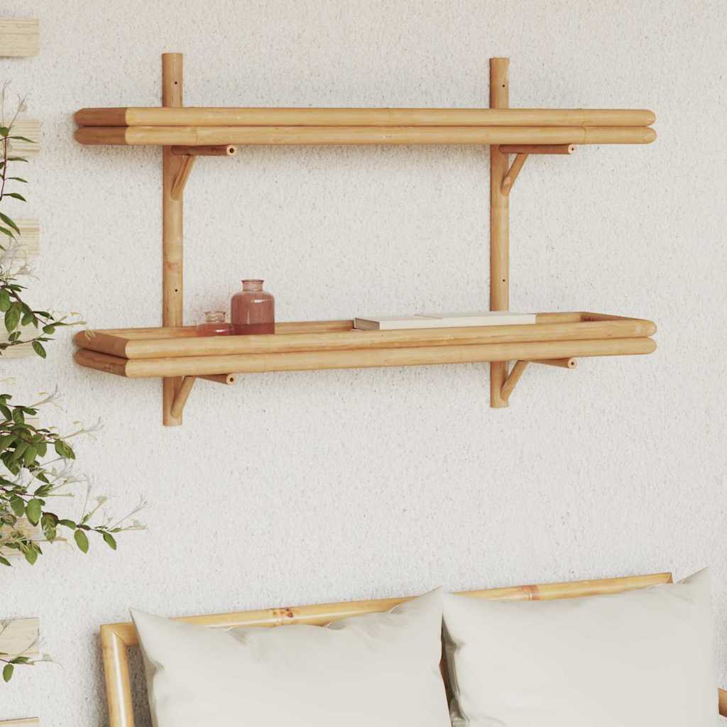 Seinähylly hyllyllä Ruskea 100 x 26 x 60 cm Bambu