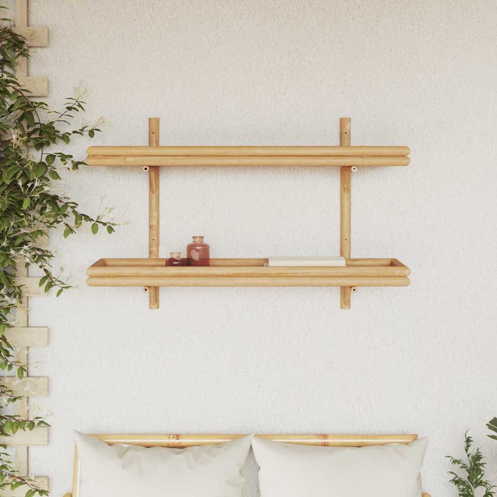 Seinähylly hyllyllä Ruskea 100 x 26 x 60 cm Bambu