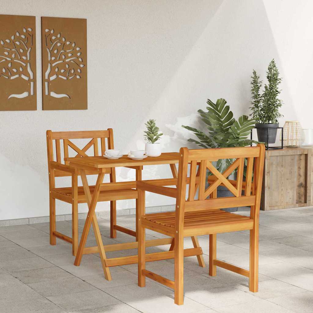 Puutarhan Tuoli 2 pcs 56 x 56 x 90 cm Tiheä akasiapuu