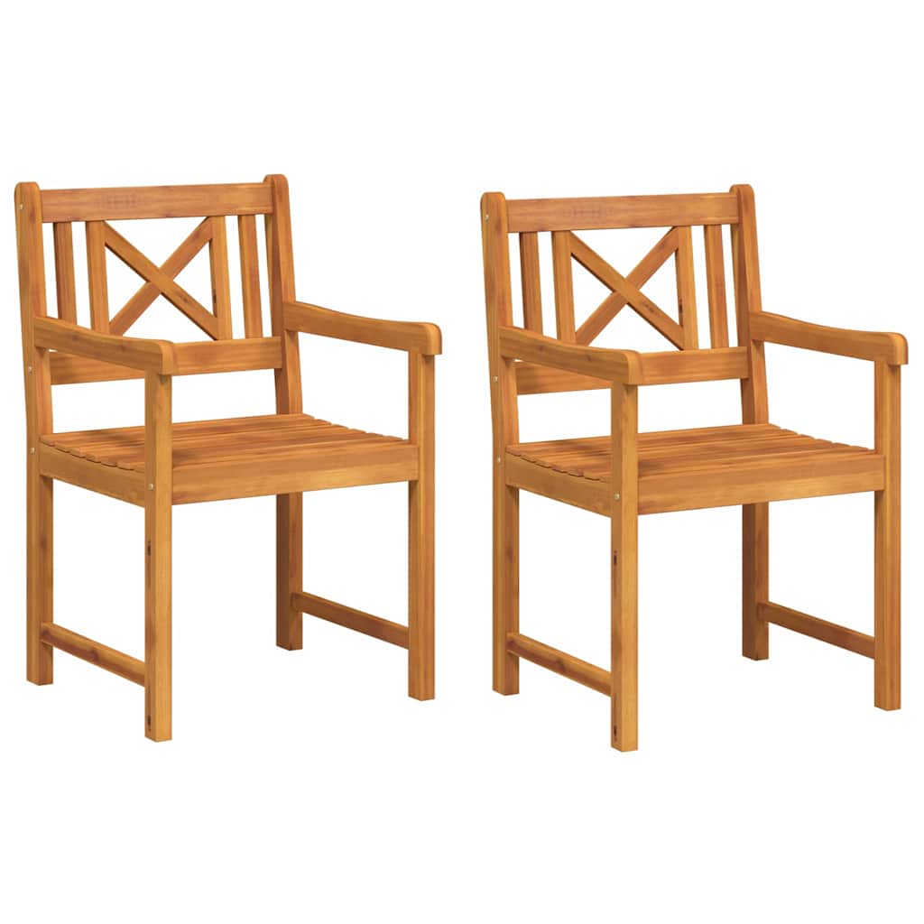Puutarhan Tuoli 2 pcs 56 x 56 x 90 cm Tiheä akasiapuu