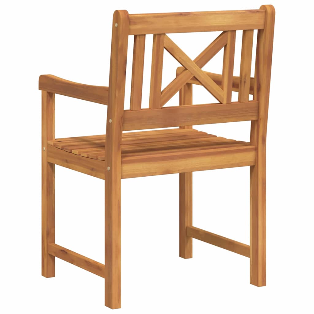 Puutarhan Tuoli 2 pcs 56 x 56 x 90 cm Tiheä akasiapuu