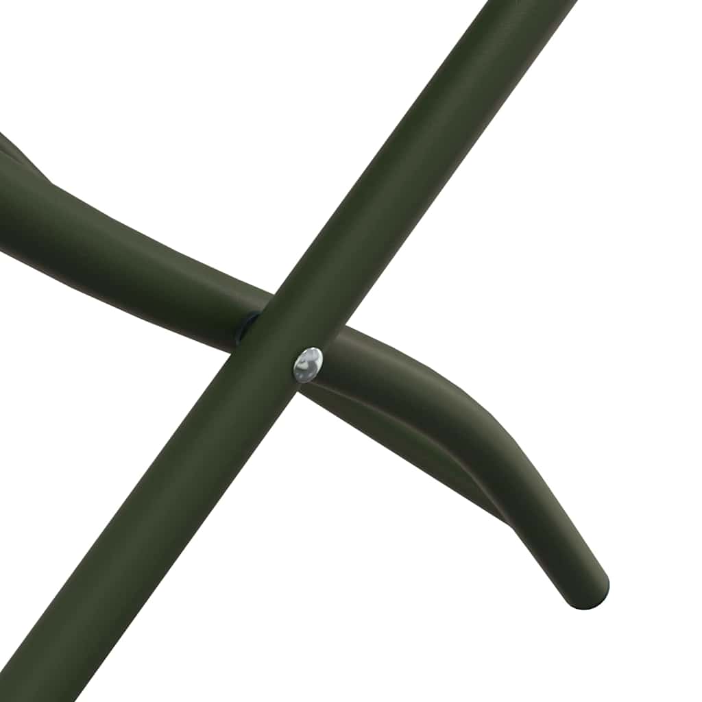 Puutarhan kokoontaitettava tuoli 2 pcs Vihreä 42 x 52 x 82 cm