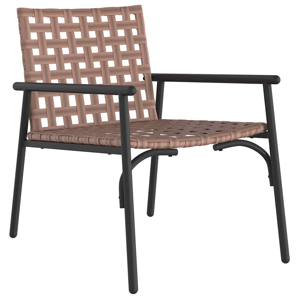 Puutarhan Tuoli 2 pcs Ruskea 78 x 55,5 x 75,5 cm polyrottinki