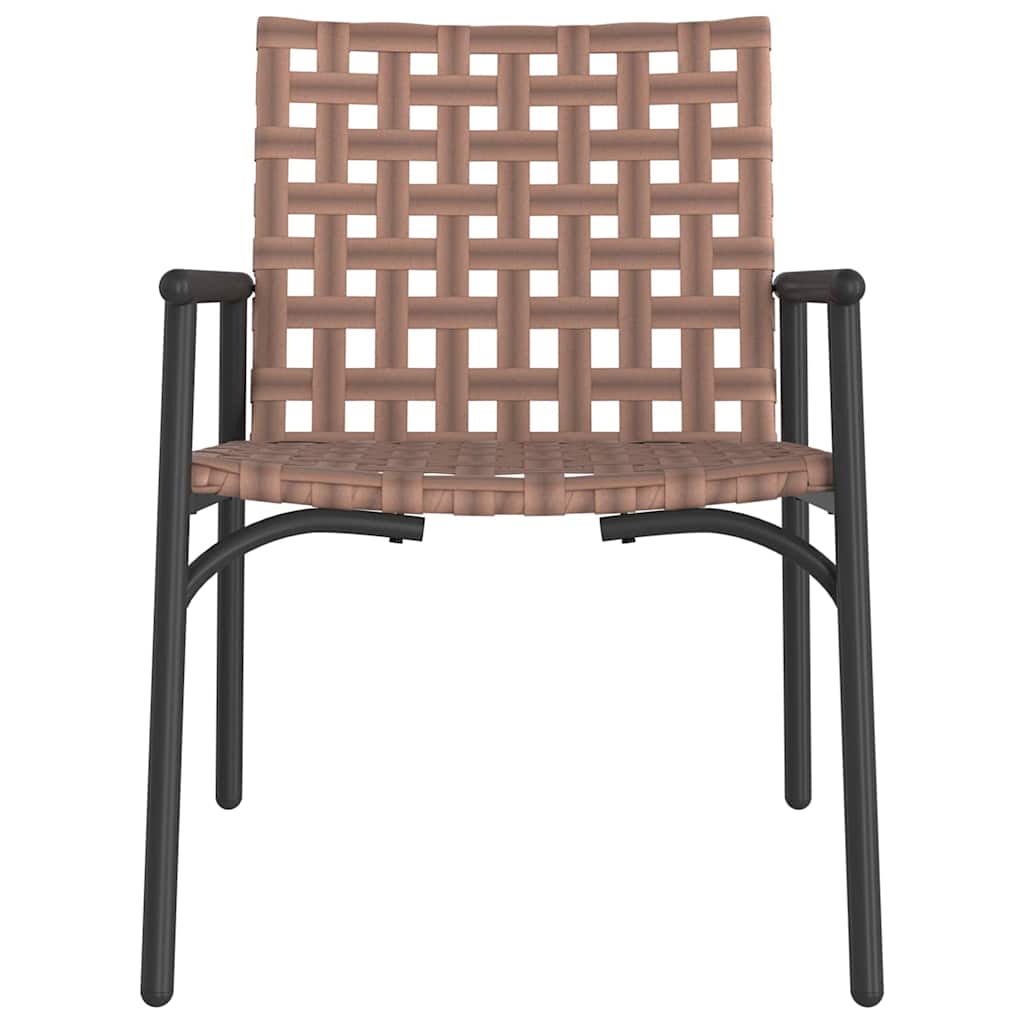 Puutarhan Tuoli 2 pcs Ruskea 78 x 55,5 x 75,5 cm polyrottinki